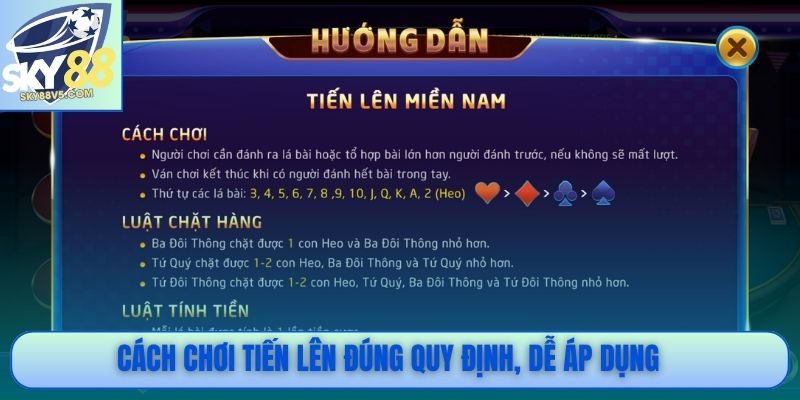 Cách chơi Tiến Lên đúng quy định, dễ áp dụng