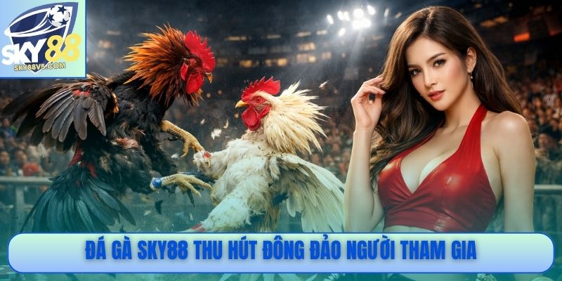Đá gà Sky88 thu hút đông đảo người tham gia