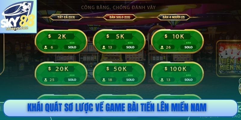 Khái quát sơ lược về game bài Tiến lên miền Nam