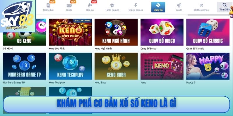 Khám phá cơ bản xổ số Keno là gì