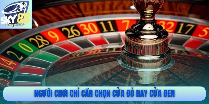 Trải Nghiệm Roulette Sky88: Chơi Đơn Giản, Thưởng Hấp Dẫn 3 Người chơi chỉ cần chọn cửa đỏ hay cửa đen