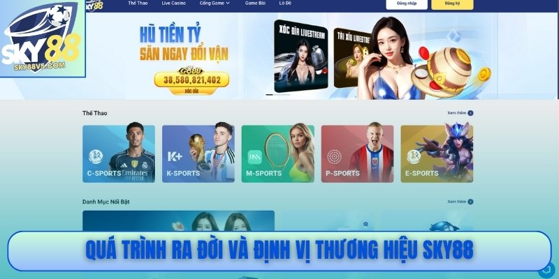 Sky88 – Nhà cái Uy Tín Hàng Đầu Trải Nghiểm Cá Cược Đẳng Cấp 6 Quá trình ra đời và định vị thương hiệu Sky88