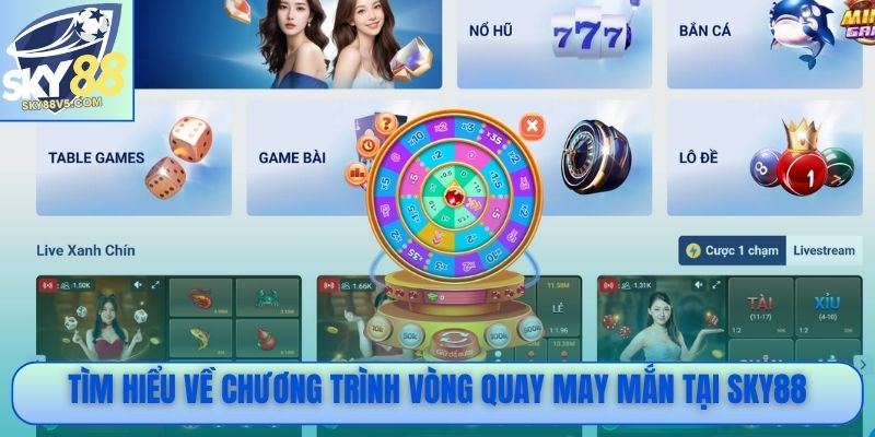 Tìm hiểu về chương trình vòng quay may mắn tại Sky88
