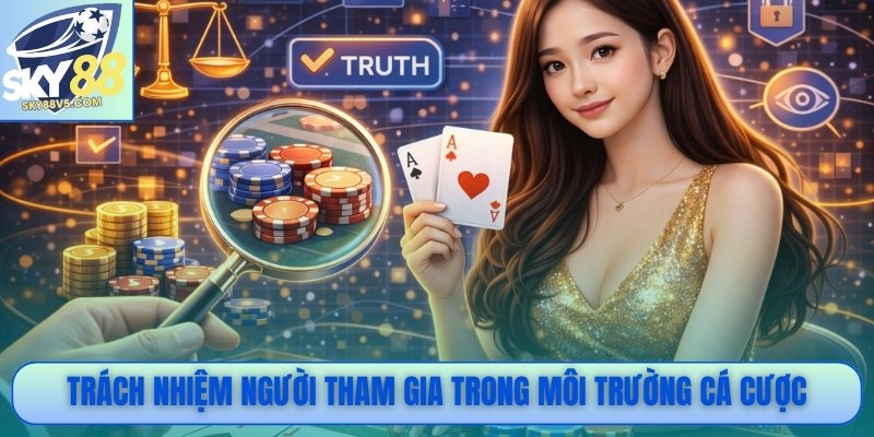 Chơi Có Trách Nhiệm Sky88 - Trải Nghiệm Cá Cược An Toàn 1 Trách nhiệm người tham gia trong môi trường cá cược